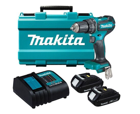  Дрель-шуруповерт аккумуляторная ударная Makita DHP485SYE 2 аккумулятора Li-ion 