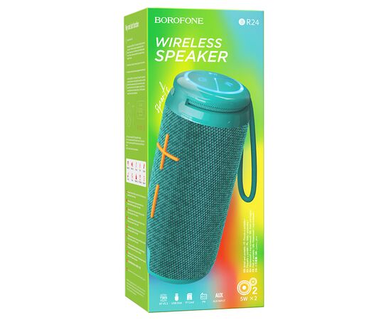  Портативная колонка BOROFONE BR24 Fashion, Bluetooth, бирюзовый 