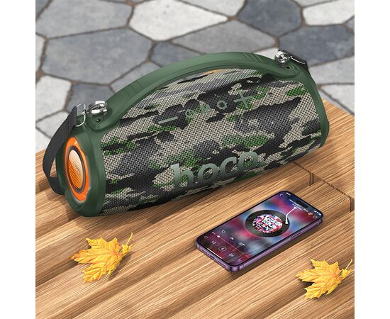  Портативная колонка HOCO HA4 Surge, Bluetooth, камуфляж+зеленый 