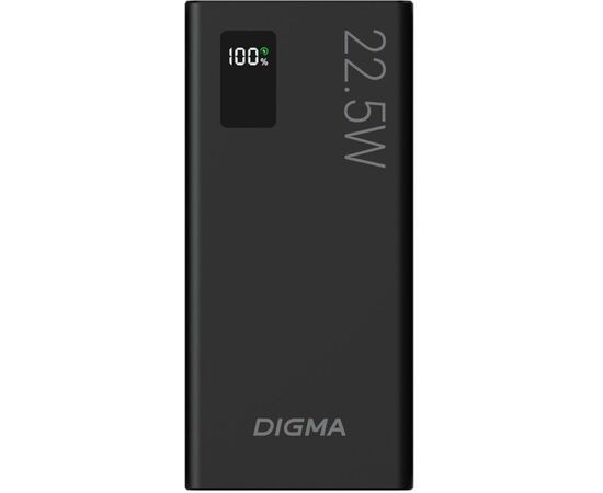  Power Bank Digma DGPF10A (DGPF10A22PBK), 10000мAч черный 