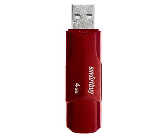  Флэш накопитель USB  4 Гб Smart Buy CLUE (burgundy) (205820) 