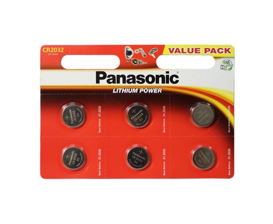  Элемент питания PANASONIC Power Cells CR2032  BL6   (6/120/600) 