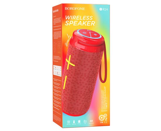  Портативная колонка BOROFONE BR24 Fashion, Bluetooth, красный 