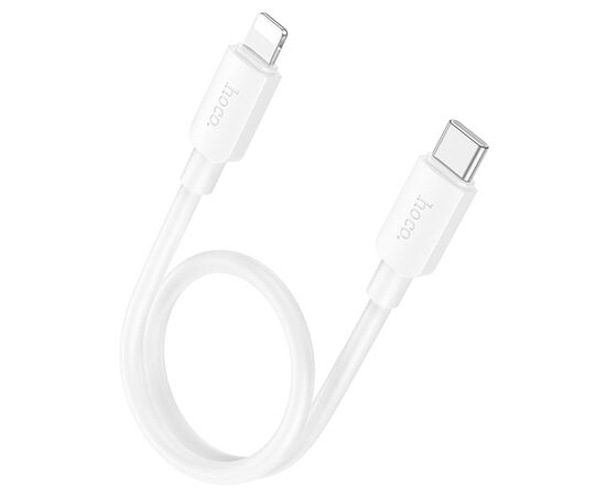  Кабель USB-C HOCO X96 Hyper Type-C - Lightning, 20W, 25 см, белый 