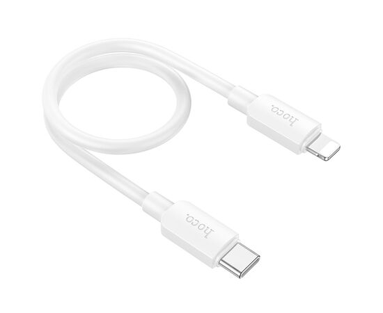  Кабель USB-C HOCO X96 Hyper Type-C - Lightning, 20W, 25 см, белый 