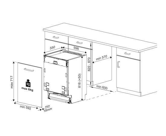  Встраиваемая посудомоечная машина BEKO BDIN38530A 
