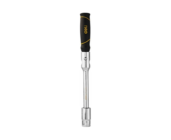  Ключ балонный Deli DL4416K крестообразный 1/2" 17/19мм + 21/23мм, сталь Cr-V, противоскользящая ручка, сумка на молнии 