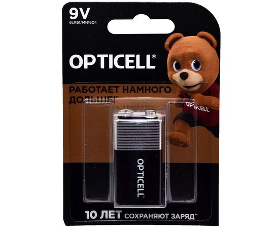  Элемент питания OPTICELL BASIC 6LR61 крона BL1 (1/10) 