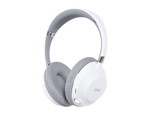  Bluetooth-наушники накладные Smart 5.1 400mAh More choice HW34S с фонариком (White Grey) 