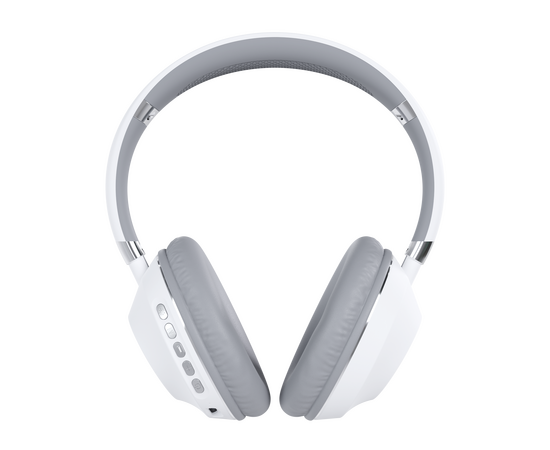  Bluetooth-наушники накладные Smart 5.1 400mAh More choice HW34S с фонариком (White Grey) 