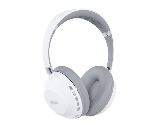  Bluetooth-наушники накладные Smart 5.1 400mAh More choice HW34S с фонариком (White Grey) 