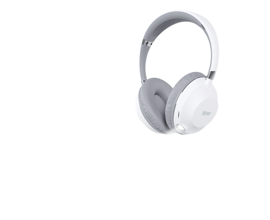  Bluetooth-наушники накладные Smart 5.1 400mAh More choice HW34S с фонариком (White Grey) 