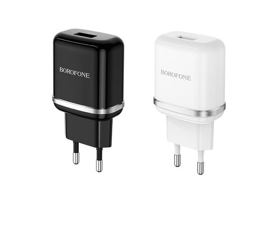  Сетевое зарядное устройство 1USB 3.0A QC3.0 быстрая зарядка Borofone BA36A (Black) 