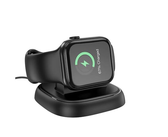  ЗУ Сетевое Беспроводное Hoco CW44 (подставка) для iWatch (black) (215779) 