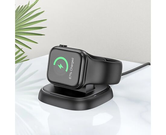  ЗУ Сетевое Беспроводное Hoco CW44 (подставка) для iWatch (black) (215779) 