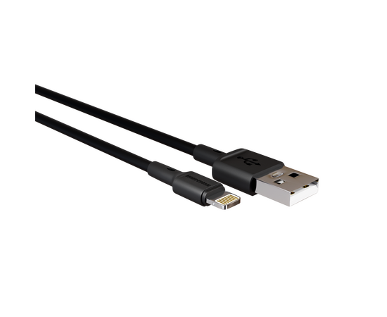  Дата-кабель USB 2.0A для Lightning 8-pin More choice K19i TPE 1м (Black) 