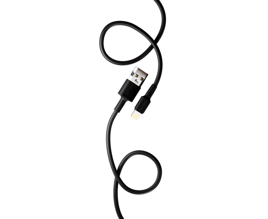  Дата-кабель USB 2.0A для Lightning 8-pin More choice K19i TPE 1м (Black) 