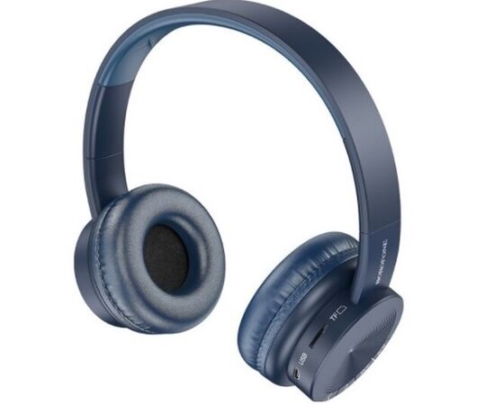  Bluetooth-наушники полноразмерные Bluetooth 5.0 250 mah Borofone BO11 Maily (Blue) 