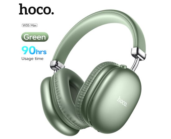  Bluetooth-наушники полноразмерные Bluetooth 5.3 800mah Hoco W35 Max (Green) 