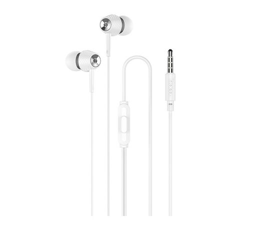  Наушники вакуумные для AUX разъема с микрофоном  длина 1.2м Hoco M70 (White) 
