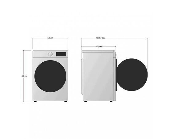  Сушильная машина LEX LDM10WD (CHKO100017) белый 