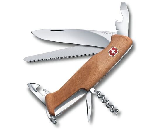  Нож перочинный Victorinox RangerWood 55 (0.9561.63) 130мм 10функций дерево карт.коробка 