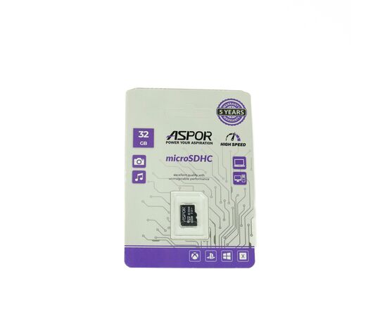  Карта памяти Aspor microSDHC 32GB Class10 UHS-3 нс 
