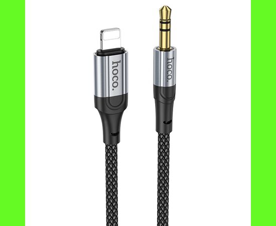  Аудиокабель HOCO UPA26 AUX Jack 3.5 (m) - Lightning (m), 1 м, черный 