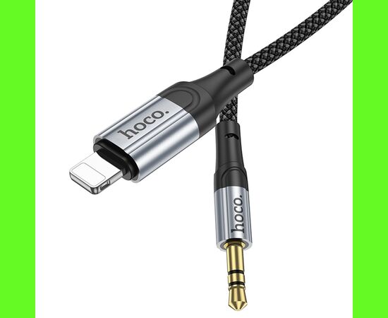 Аудиокабель HOCO UPA26 AUX Jack 3.5 (m) - Lightning (m), 1 м, черный 