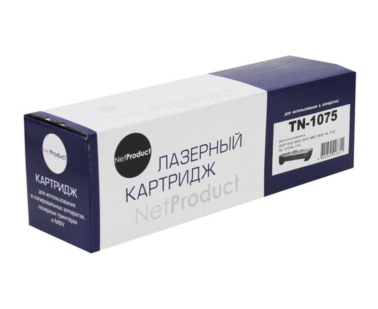  Тонер-картридж NetProduct (N-TN-1075) для Brother HL-1010R/1112R/DCP-1510R/MFC-1810R, 1K 