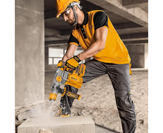  Перфоратор INGCO Super CRHLI202882 BL 20В, 4,5Дж 2хАКБ 4Ач и ЗУ 