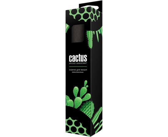  Коврик для мыши Cactus CS-MPС-D02M Black Mesh 300x250x3мм 