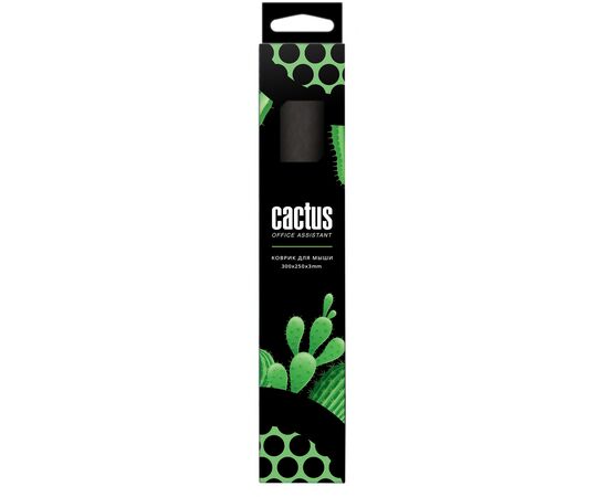  Коврик для мыши Cactus CS-MPС-D02M Black Mesh 300x250x3мм 