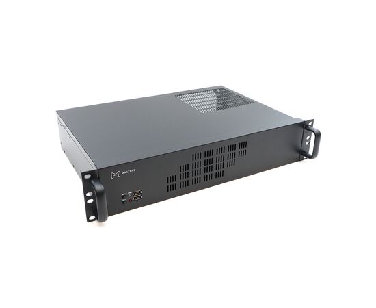  Корпус Mastero 2U300 (MST-2U-300), mATX, 2U RM, без БП, черный 