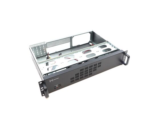  Корпус Mastero 2U300 (MST-2U-300), mATX, 2U RM, без БП, черный 