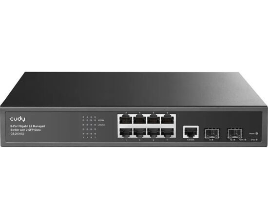  Коммутатор управляемый Cudy GS2008S2 (L2) 8x1Гбит/с 2SFP 