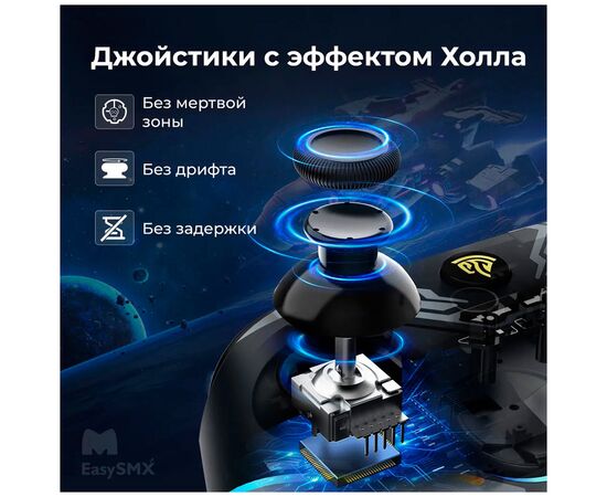  Геймпад беспроводной EasySMX X15 (VG-C449) с RGB подсветкой, меха 