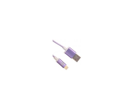  Дата-кабель ACD-Style (ACD-U913-P6P) Lightning 2-сторонние коннекторы нейлон 1м фиолетовый 