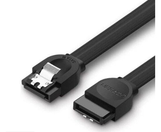  Кабель UGREEN US217 30796 SATA 3 Data Cable 0.5m Black 