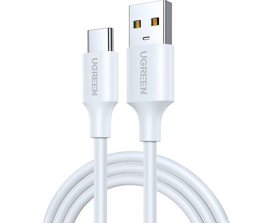  Кабель UGREEN US287 60122 USB-A 2.0 to USB-C Cable Nickel Plating 1.5m White 