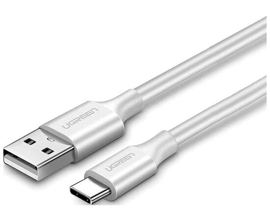  Кабель UGREEN US287 60122 USB-A 2.0 to USB-C Cable Nickel Plating 1.5m White 