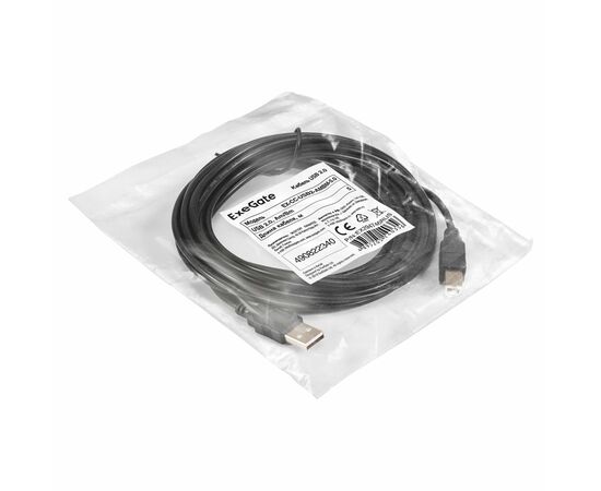  Кабель ExeGate EX-CC-USB2-AMBM-5.0 EX294746RUS USB 2.0 Am/Bm 5м 