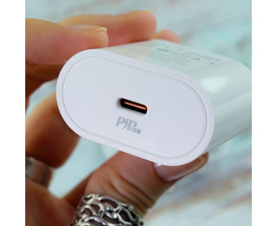  СЗУ HOCO C94A Metro, 1USB, PD20W, Type-C + Type-C (белый) 