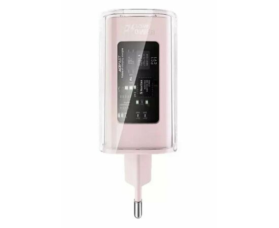  СЗУ ACEFAST A45 Exploration series PD65W GaN 2*USB-C+USB-A (Cherry blossom) 