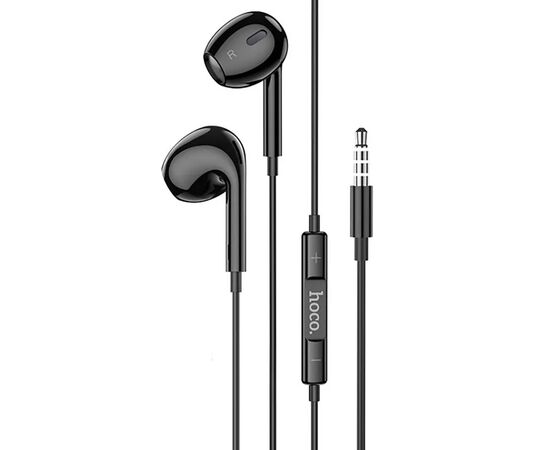  Проводные наушники с микрофоном вкладыши Hoco M101 Max Crystal Jack 3,5  (black) (235087) 