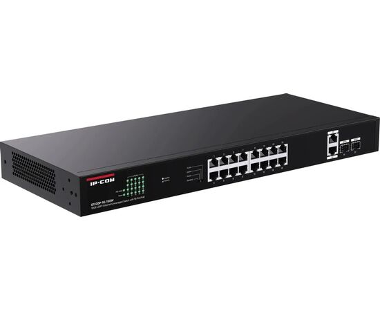 Коммутатор IP-COM G1120P-16-150W 18GE+2SFP Ethernet Unmanaged Switch With 16-Port PoE 