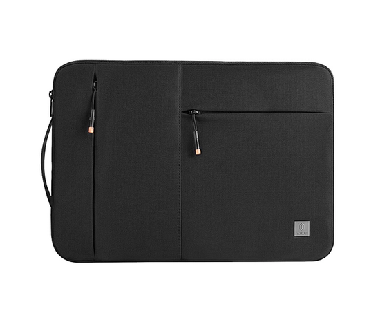  Сумка для ноутбука WiWU Alpha Slim Sleeve 15.6" водостойкий полиэстер (Black) 