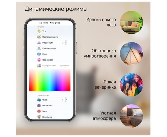  Умная лампа Gauss IoT Smart Home (1190112) E14 5Вт 470lm Wi-Fi 