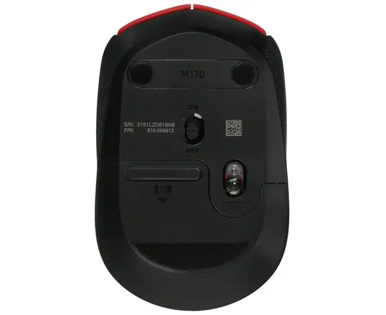 Мышь Logitech M170 (910-004648) USB Optical WRL Red 