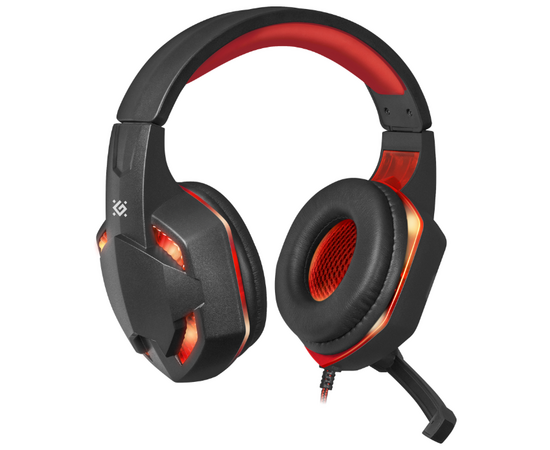  Наушники DEFENDER Warhead G-370 Black/Red 64037 